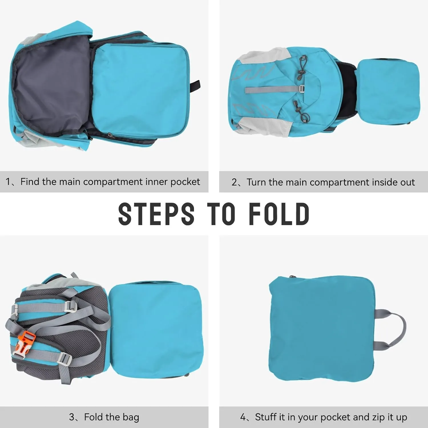 Small Lightweight Hiking Backpack20L Foldable Hiking Daypack Cycling Hydration Backpack Travel Camping Bag