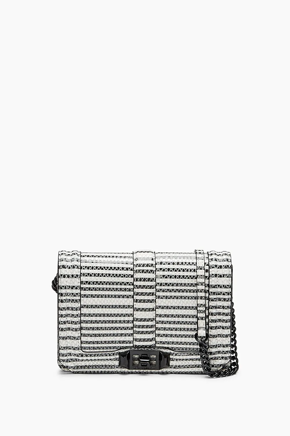 Striped Snake Small Love Crossbody