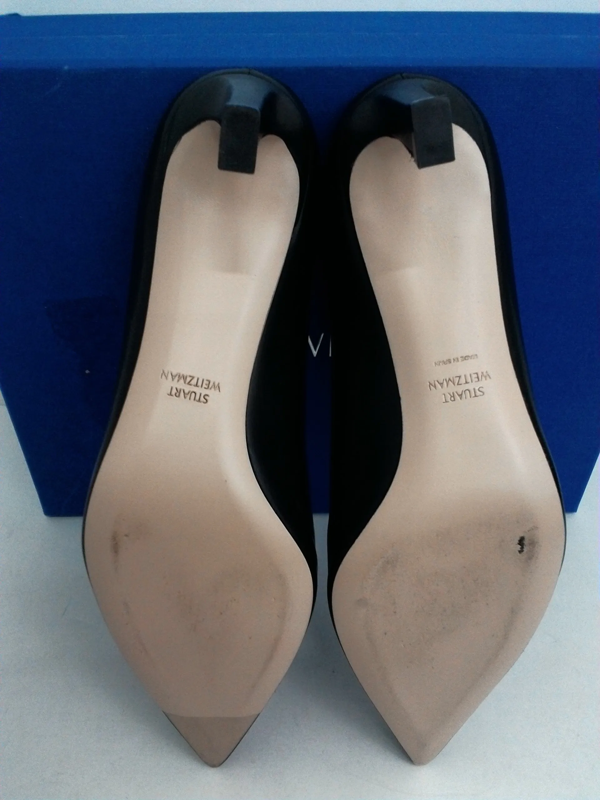 Stuart Weitzman Women's Mira Black Heel Size 8 M