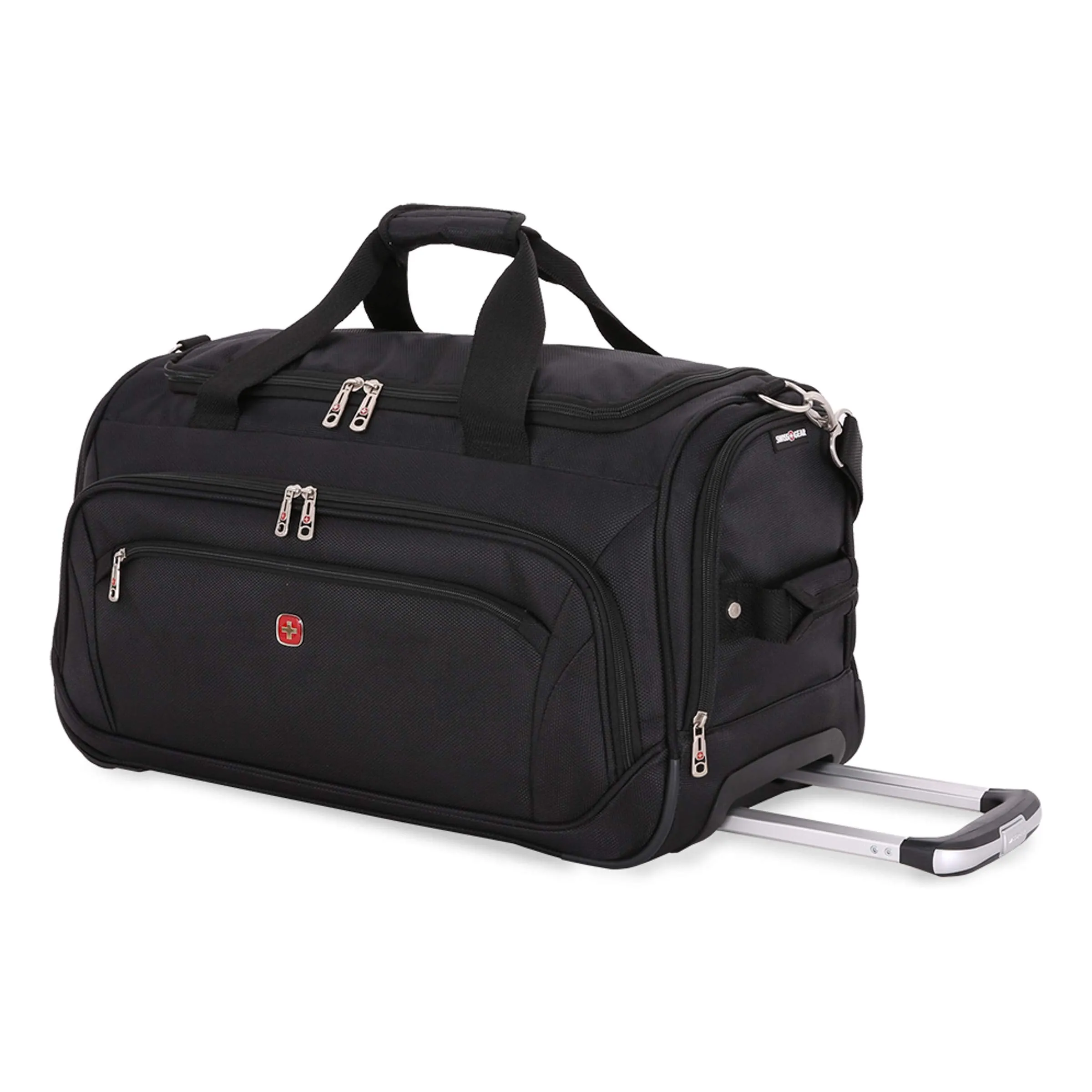 SWISSGEAR Large Lightweight Rolling Duffel | Wheeled, Soft-Shell Luggage | Men's and Women's - Blue/Green