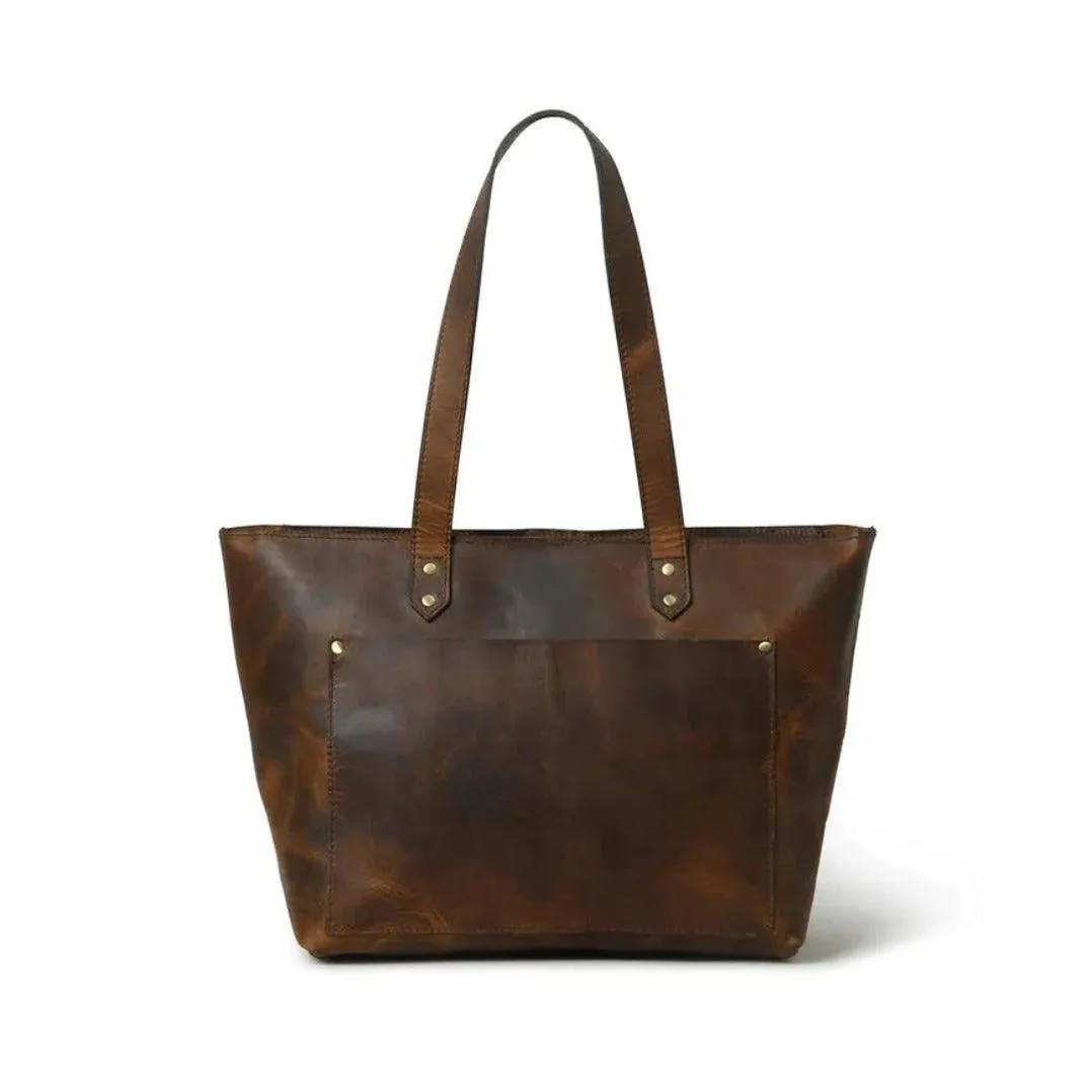 The Work - Genuine Leather Tote Bag
