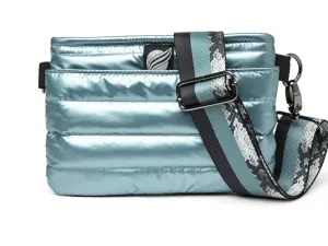 Think Royln Bum Bag Crossbody in Pearl Ice Blue