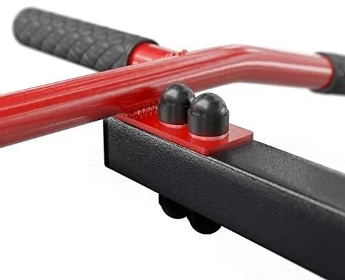 TnP Accessories Wall Mounted Iron Chin Up Bar Black/Red