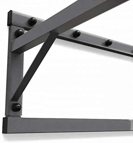 TnP Accessories Wall Mounted Iron Chin Up Bar Black/Red