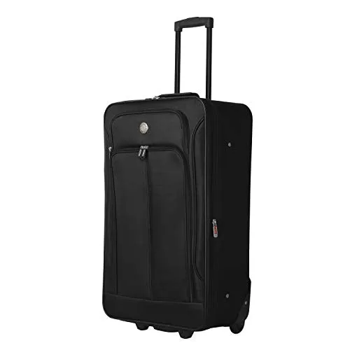 Travelers Club Euro 4-Piece Softside Luggage Set, Black
