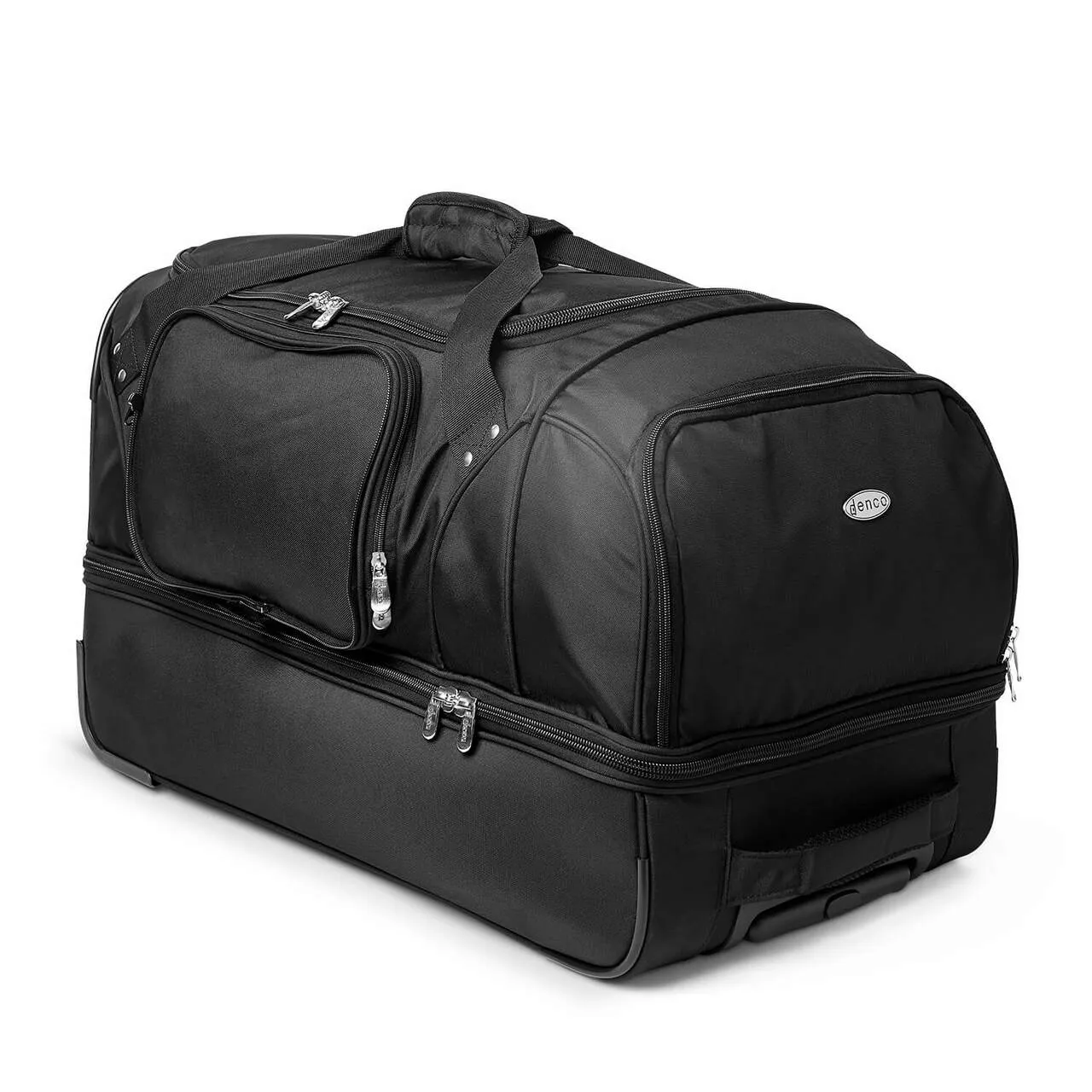 Vegas Golden Knights 27" Rolling Bottom Duffel in Black