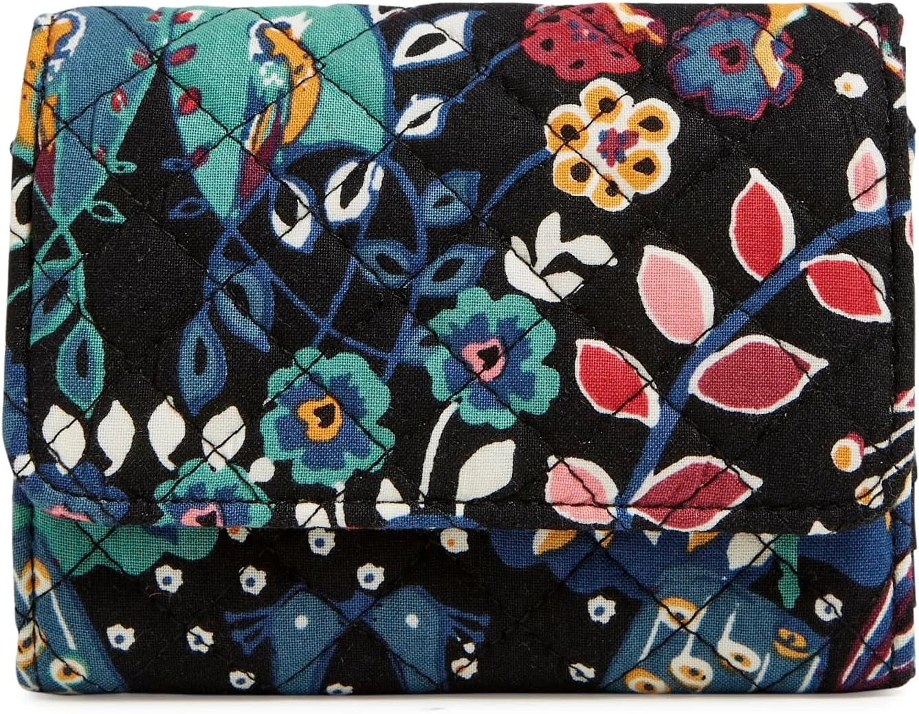 Vera Bradley Women's Cotton Riley Compact Wallet with RFID Protection