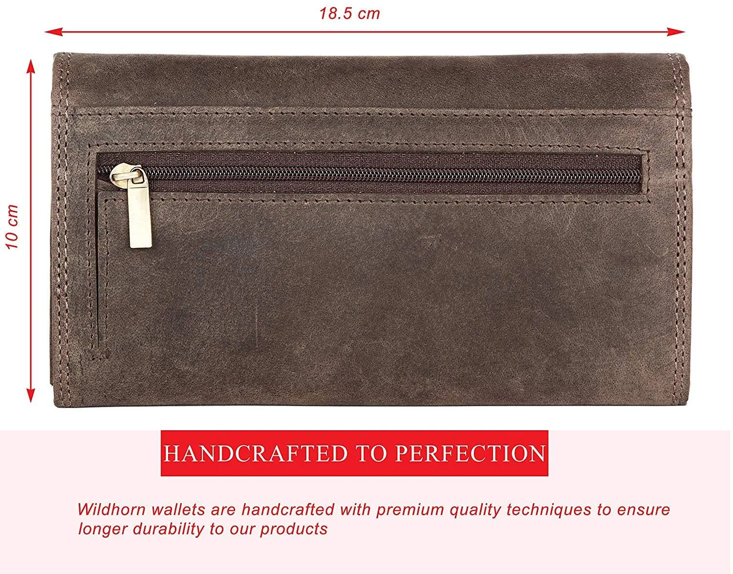 WildHorn Mia RFID PROTECTED Genuine Leather Wallet for Women stylish|Purse for Women/Girls