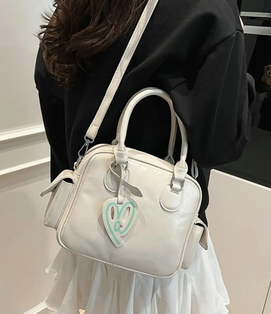 Women PU Leather Crossbody Bag Trendy Pillow Shoulder Purse Casual Satchel Travel Dating Work