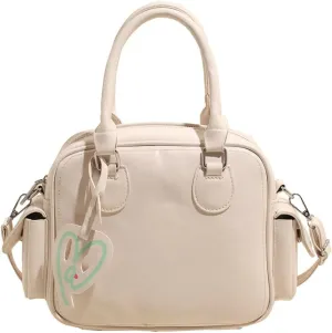 Women PU Leather Crossbody Bag Trendy Pillow Shoulder Purse Casual Satchel Travel Dating Work