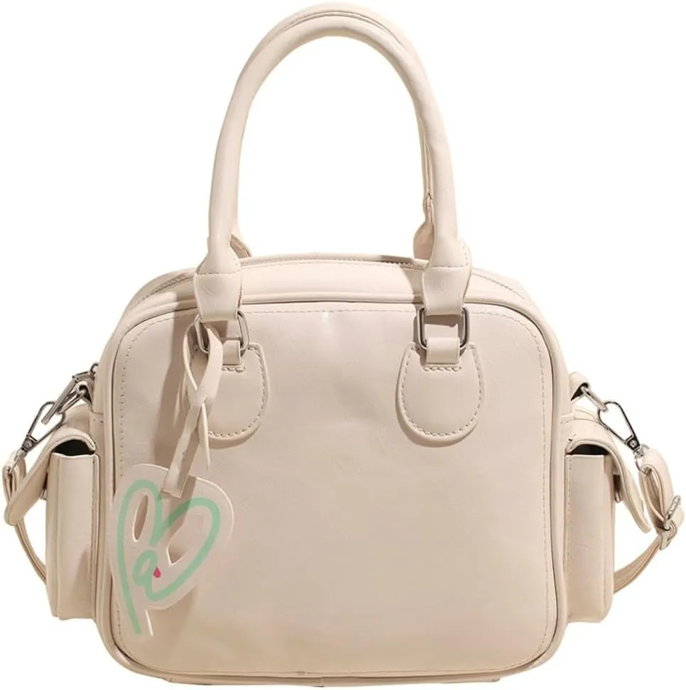 Women PU Leather Crossbody Bag Trendy Pillow Shoulder Purse Casual Satchel Travel Dating Work