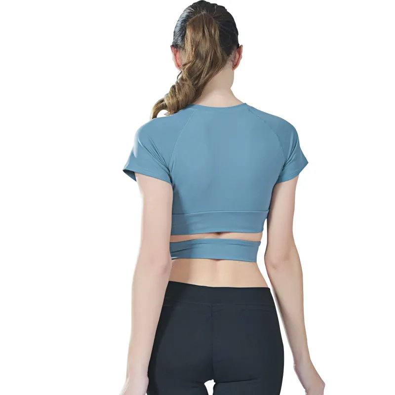 Yune Sports Fitness Top Short Sleeve Women