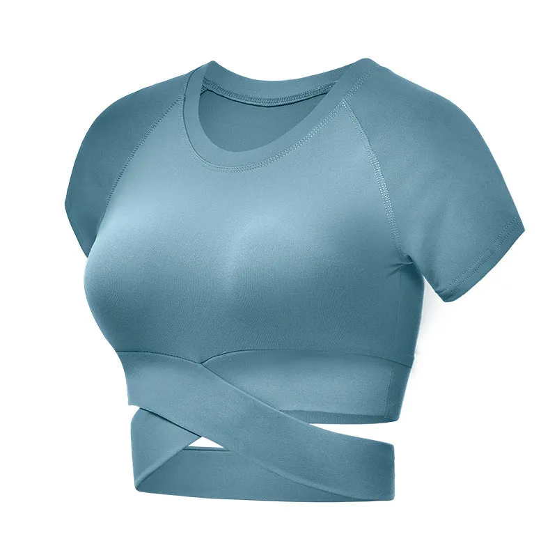Yune Sports Fitness Top Short Sleeve Women